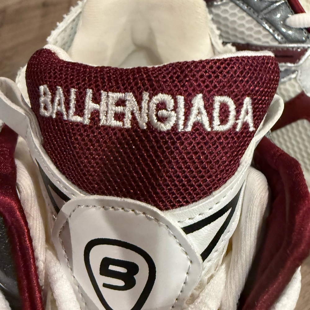 Men's Athletic Shoes - Red and White